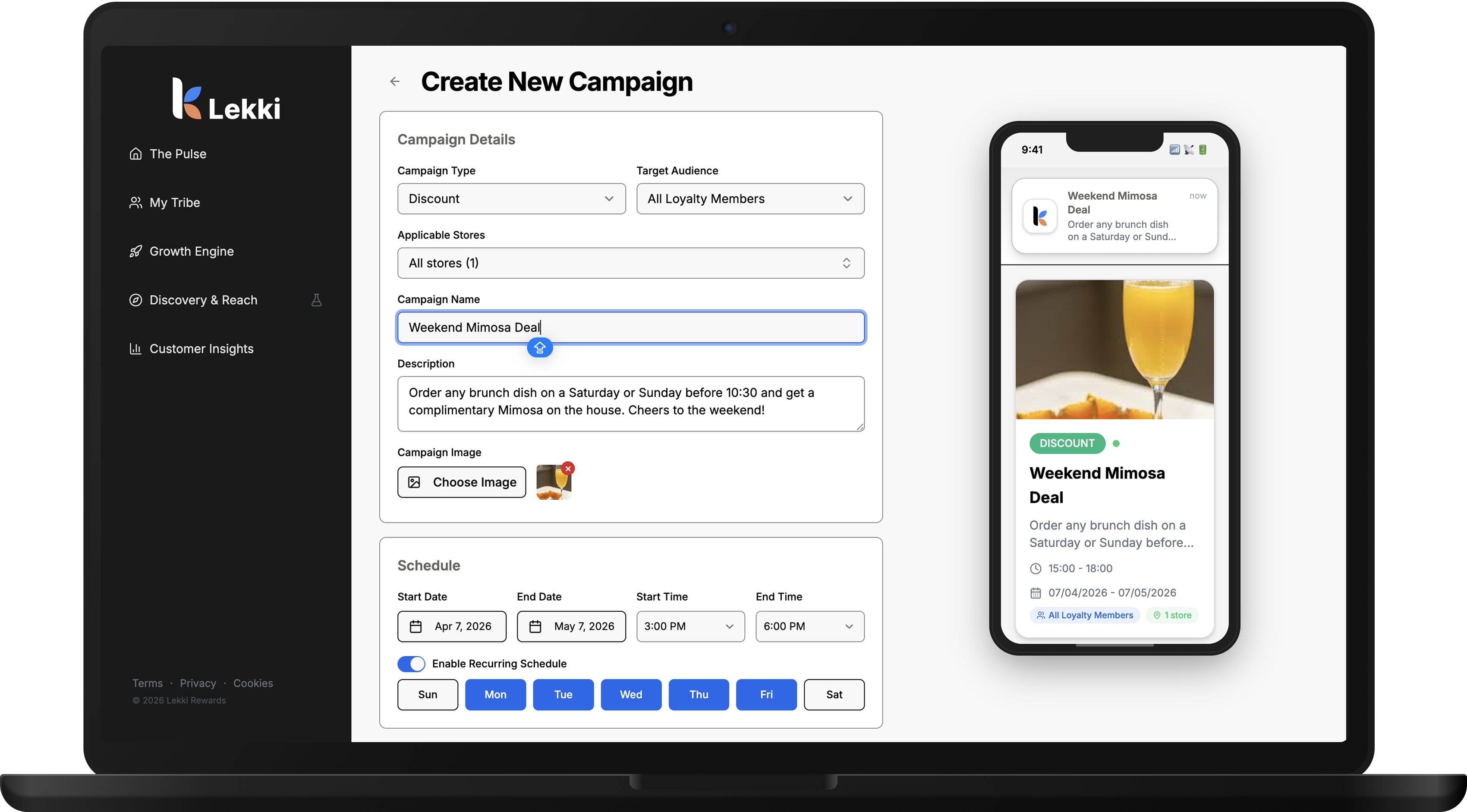 Merchant campaign builder
